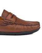 Datça Kahverengi Hakiki Deri Erkek Loafer Ayakkabı thumbnail 5