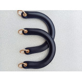 Fold Uçları Oval Yaylı Halkalı LACİVERT Çanta Sapı - 1