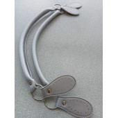 Likya GÜMÜŞ RENKLİ 60 cm Borulu Deri Çanta Sapı - 1