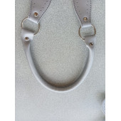 Likya GÜMÜŞ RENKLİ 60 cm Borulu Deri Çanta Sapı - 5