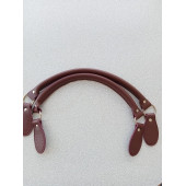 Likya BORDO RENKLİ 60 cm Borulu Deri Çanta Sapı - 6