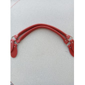 Likya KIRMIZI RENKLİ 60 cm Borulu Deri Çanta Sapı - 1