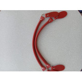 Likya KIRMIZI RENKLİ 60 cm Borulu Deri Çanta Sapı - 2