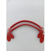 Likya KIRMIZI RENKLİ 60 cm Borulu Deri Çanta Sapı - 4