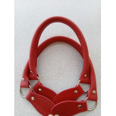 Likya KIRMIZI RENKLİ 60 cm Borulu Deri Çanta Sapı - 5