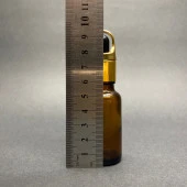 20Ml Amber Cam Damlalıklı Şişe , Sepet Model Metalik Kapak , 20 Cc Cam Damlalıklı Şişe x 6 Adet thumbnail 3