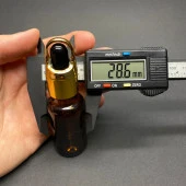 20Ml Amber Cam Damlalıklı Şişe , Sepet Model Metalik Kapak , 20 Cc Cam Damlalıklı Şişe x 6 Adet thumbnail 4