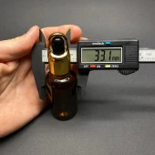 30Ml Amber Cam Damlalıklı Şişe , Sepet Model Metalik Kapak , 30 Cc Cam Damlalıklı Şişe x 6 Adet thumbnail 4