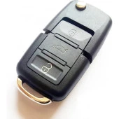 Volkswagen Saet Skoda Tipli Akıllı Kumanda Kabı Anahtar Kabı Oto Anahtarlık Pil Yataksız - 2