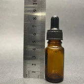 10Ml Kahverengi Cam Damlalıklı Şişe , Siyah Plastik Kapak , 10Cc Amber Cam Damlalıklı Şişe x 6 Adet - 3