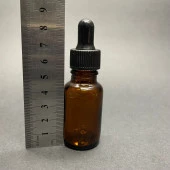 15Ml Kahverengi Cam Damlalıklı Şişe , Siyah Plastik Kapak , 15Cc Amber Cam Damlalıklı Şişe x 6 Adet thumbnail 3