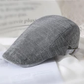 Valkyrie İtalyan Style Erkek Kasket Şapka Tokalı Ayarlanabilir Terletmez Düz Erkek Antrasit - 4