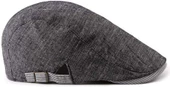 Valkyrie İtalyan Style Erkek Kasket Şapka Tokalı Ayarlanabilir Terletmez Düz Erkek Antrasit - 7