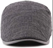 Valkyrie İtalyan Style Erkek Kasket Şapka Tokalı Ayarlanabilir Terletmez Düz Erkek Antrasit - 3