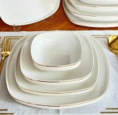 Royking Eliie Gold Line 24 Parça Yemek Takımı HRN 23020G - 1