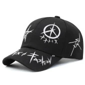 Valkyrie Trucker Şapka Unisex Metal Tokalı Ayarlanabilir Beyzbol Siyah - 7