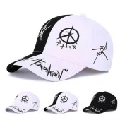 Valkyrie Trucker Şapka Unisex Metal Tokalı Ayarlanabilir Beyzbol Siyah Beyaz - 4