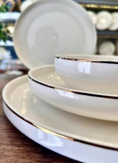 Royking Dina Gold Line 24 Parça Yemek Takımı HRN 23030G - 3