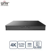 UNV 16kanal NVR302-16S2 2-diskli H265+ Nvr Kayıt Cihazı - 1