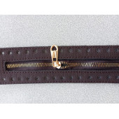 Likya KAHVERENGİ 30/ 5 cm Deri Çanta Fermuarı - 2