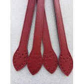 Likya BORDO Düz Salpalı Deri Bombeli Çiftli Çanta Sapı - 3