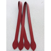 Likya BORDO Düz Salpalı Deri Bombeli Çiftli Çanta Sapı - 4