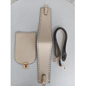 Likya KREM  RENGİ Deri Çanta Yapım Seti - 1