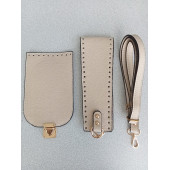 Likya KREM RENGİ Deri Çanta Yapım Seti - 3