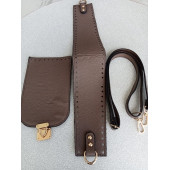 Likya BEJ RENGİ Deri Çanta Yapım Seti - 1