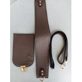 Likya BEJ RENGİ Deri Çanta Yapım Seti - 2