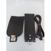 Likya SİYAH Deri Çanta Yapım Seti - 1