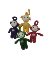 Maskot Teletubbies (Teletabiler) Takımı Amigurumi Organik Oyuncak - 2
