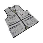 Action Dört Mevsim Çok Cepli Outdoor Spor Yelek Gri thumbnail 8