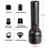 Wison 20W Şarjlı Metal El Feneri (WS-5572) thumbnail 3