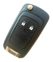 Opel Astra J Insignia Uyumlu Anahtar Kumanda Kabı Oto Anahtarlık Vidalı Damla Logolu 2 Tuş Witte - 1
