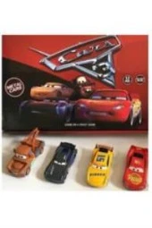 Farbu Cars Metal Arabalar  899-21 4 Araç (4 Renk-Kırmızı -Sarı-Gri-Kahve) - 3