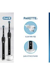 Oral-B Pro 790 Şarj Edilebilir Diş Fırçası Siyah 2'Li Avantaj Paketi - 2