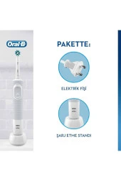 Oral-B Vitality D100 Şarj Edilebilir Cross Action White Elektrikli Diş Fırçası - 2