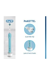 Oral-B Oral B Pro 500 Şarj Edilebilir Şarjlı Diş Fırçası Cross Action - 6