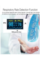 Comfort Plus Pulse Oksimetre M170 Oksijen Satürasyon Ölçüm Cihazı Alarmlı - 5