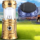 Periboia Solar Şarj Edilebilir Çok Fonksiyonlu Kamp Lambası Işıldak Powerbank - 4