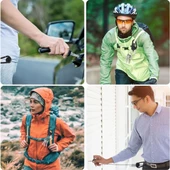 Periboia Teleskopik Uzayan İpli Karabina Anahtarlık Şeffaf Personel Kartlık - 4