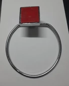 Periboia Piramit Yapışkanlı Yuvarlak Havluluk - Metal Havlu Askısı thumbnail 4