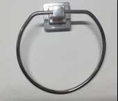 Periboia Piramit Yapışkanlı Yuvarlak Havluluk - Metal Havlu Askısı thumbnail 5