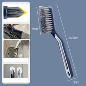 Periboia Cımbızlı Fırça Çok Amaçlı  Kademeli Kesim Uçlu Banyo Klozet Kenarı Pencere Temizleme Aparatı thumbnail 1