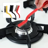 Periboia 3 Lü Detay Temizlik Fırça Seti  Araba -Mutfak Ocak - Fayans Temizlik Fırça (Bakır- Demir- Plastik) thumbnail 3