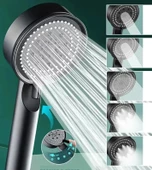 Periboia 5 Modlu Duş Başlığı Tasarruflu Masaj Etkisi Banyo Duş Başlığı Siyah - 2