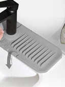 Periboia Elastik Mutfak Banyo Musluk Matı Düzenleyici Kaydırmaz Taban Organizer Lavabo Kenar Matı thumbnail 5