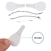 Periboia Lastikli Yüz Kaş Göz Boyun Gerdirme Kaldırma Bantları 40 Adet - 4
