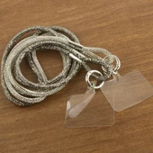 Periboia Gümüş Taşlı Telefon Boyun Askısı - 2